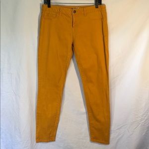 EXCELLENT CONDITION Mustard Yellow Skinny Jeans
